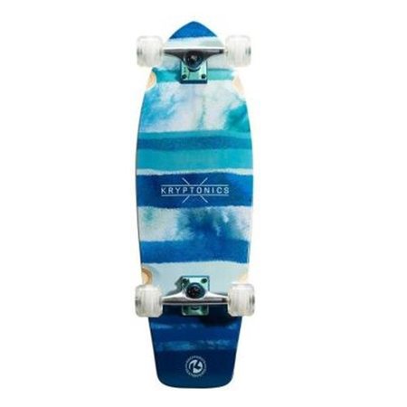 BRAVO SPORTS Bravo Sports 163411 30.5 in. Blue Fish Super Fat Cruiser Complete Skateboard 163411